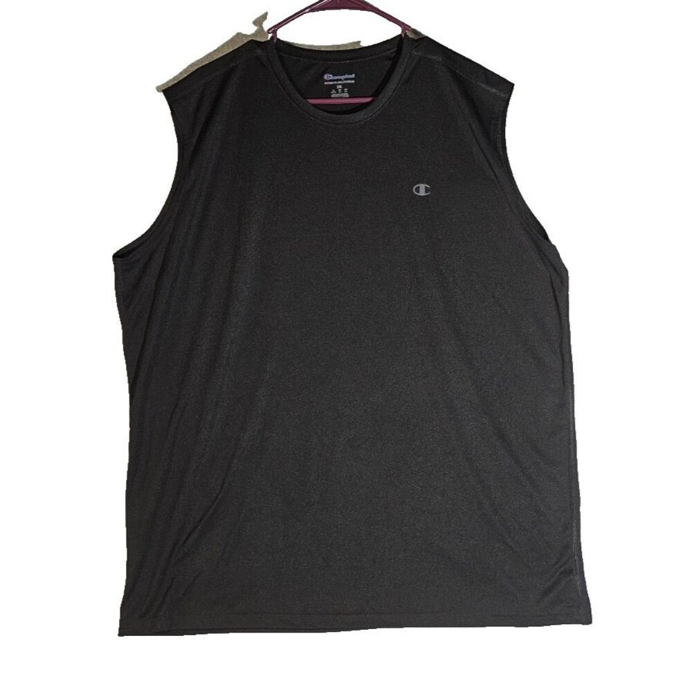Champion Men’s 2XL Black Sleeveless Performance Athletic Gym Shirt